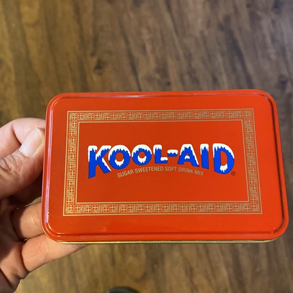 Vintage Red Kool-Aid Metal Tin-Collectible Canister - Picture 12 of 12